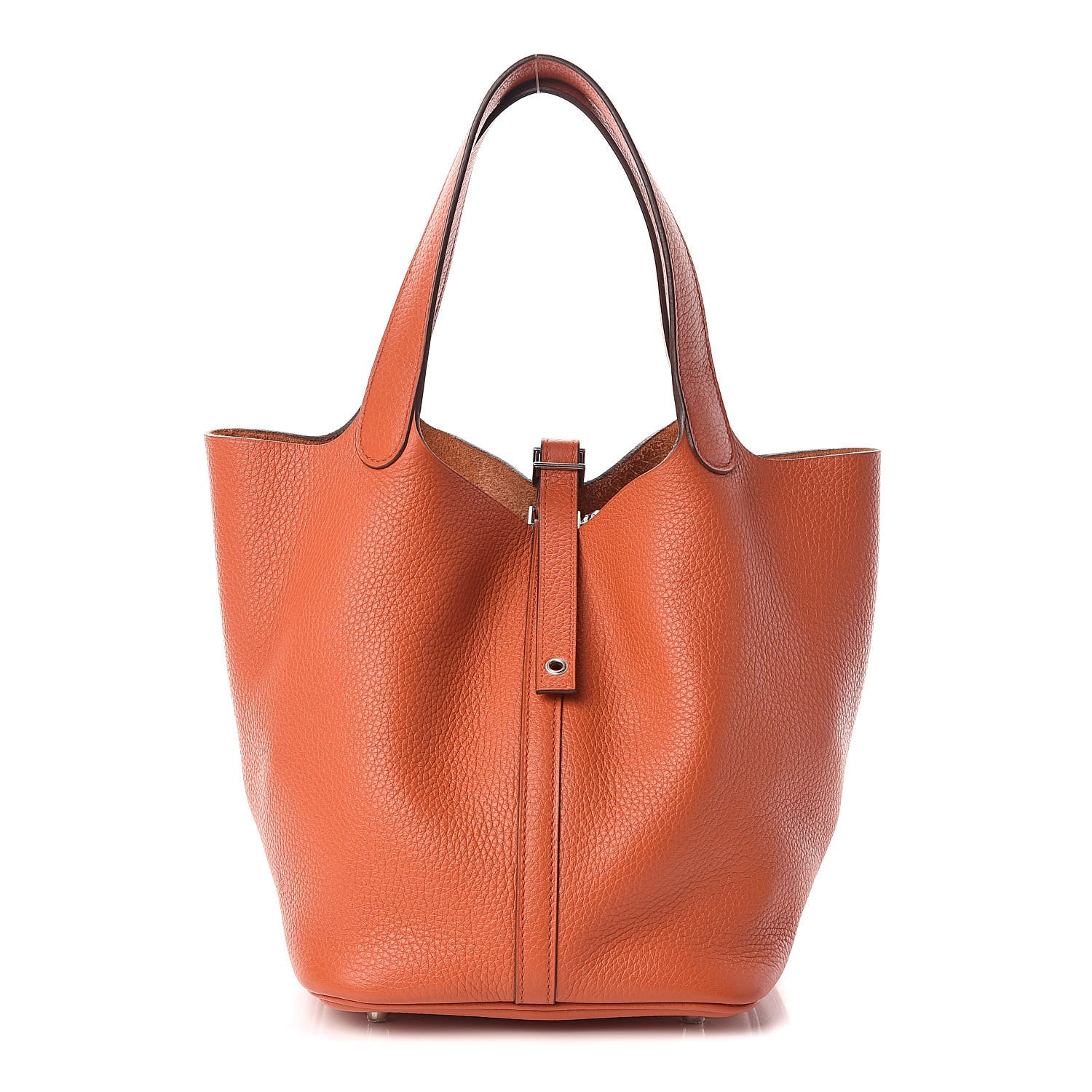 Hermes Taurillon Clemence Picotin Lock 22 MM Terre Battue 1 of 10