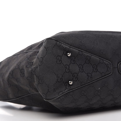 Gucci Monogram Medium Tote Black 6 of 15
