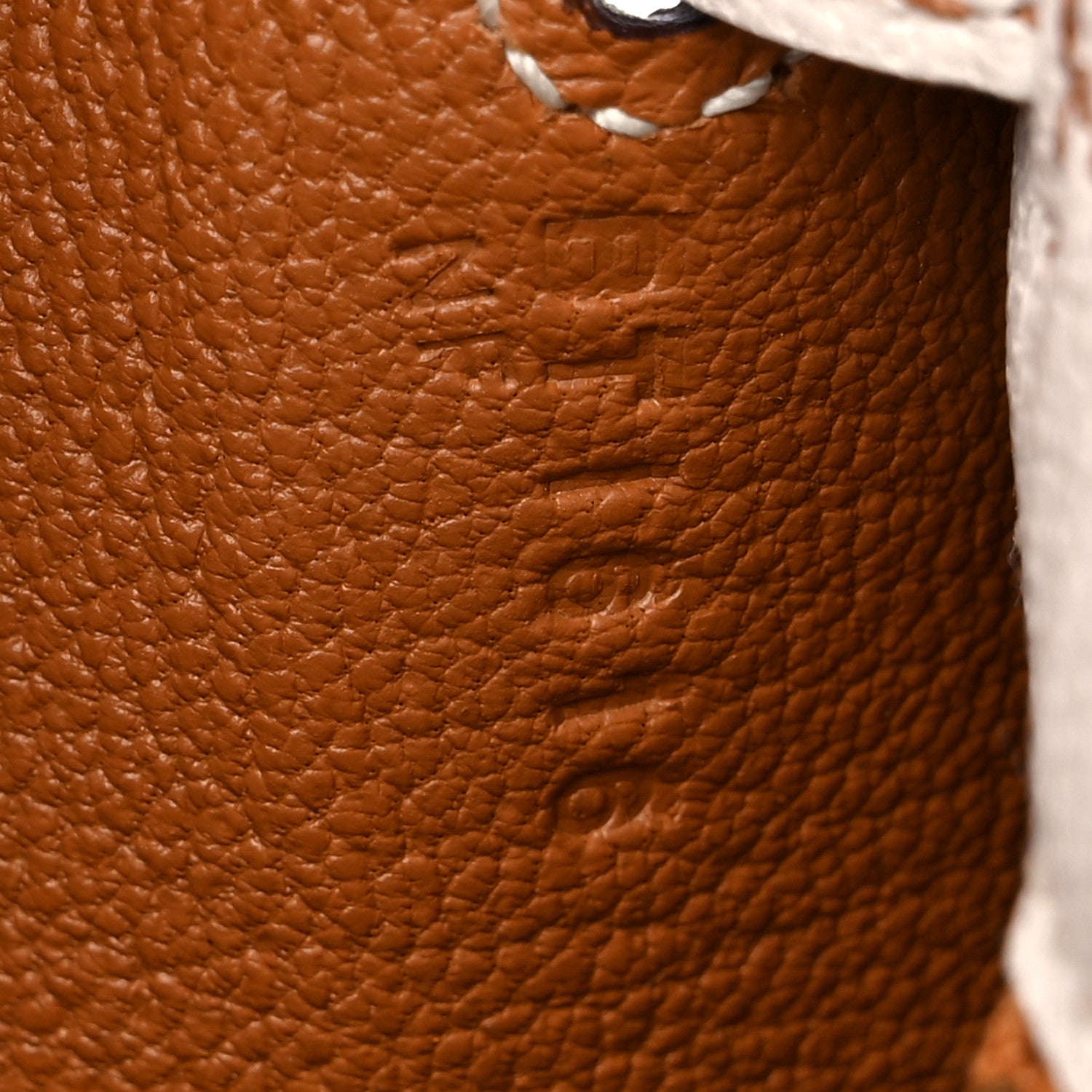 Hermes Chevre Mysore Horseshoe Kelly Sellier 25 Nata Toffee 7 of 10