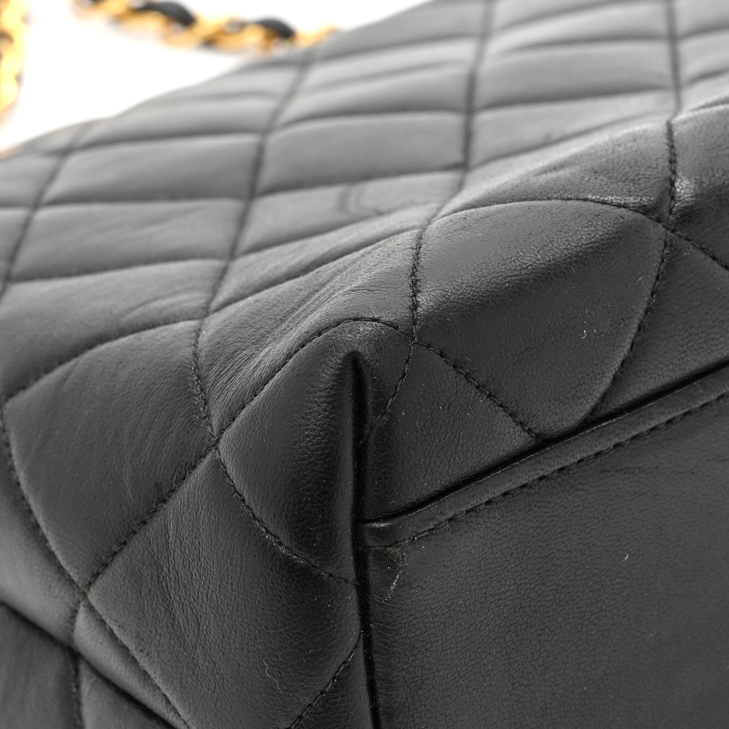Chanel Lambskin Quilted Shoulder Bag Black 11 of 13