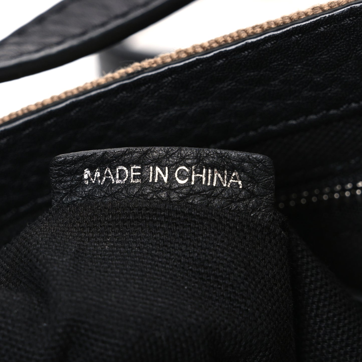 Mega Check Grainy Calfskin Small Gowan Messenger Bag Black