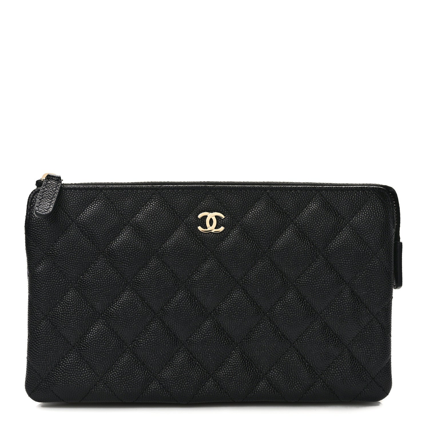 Chanel Caviar Quilted Small Zipped Pouch Black 1 of 9