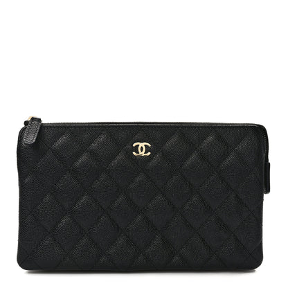 Chanel Caviar Quilted Small Zipped Pouch Black 1 of 9