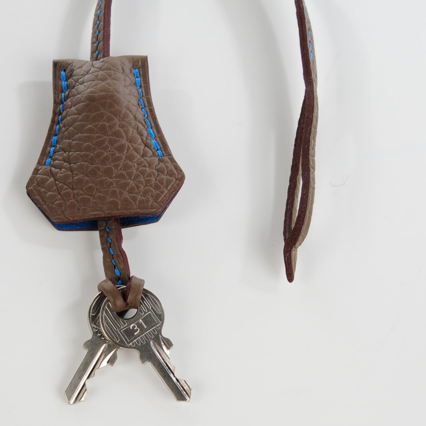 Taurillon Clemence Horseshoe Birkin 30 Etoupe Mykonos