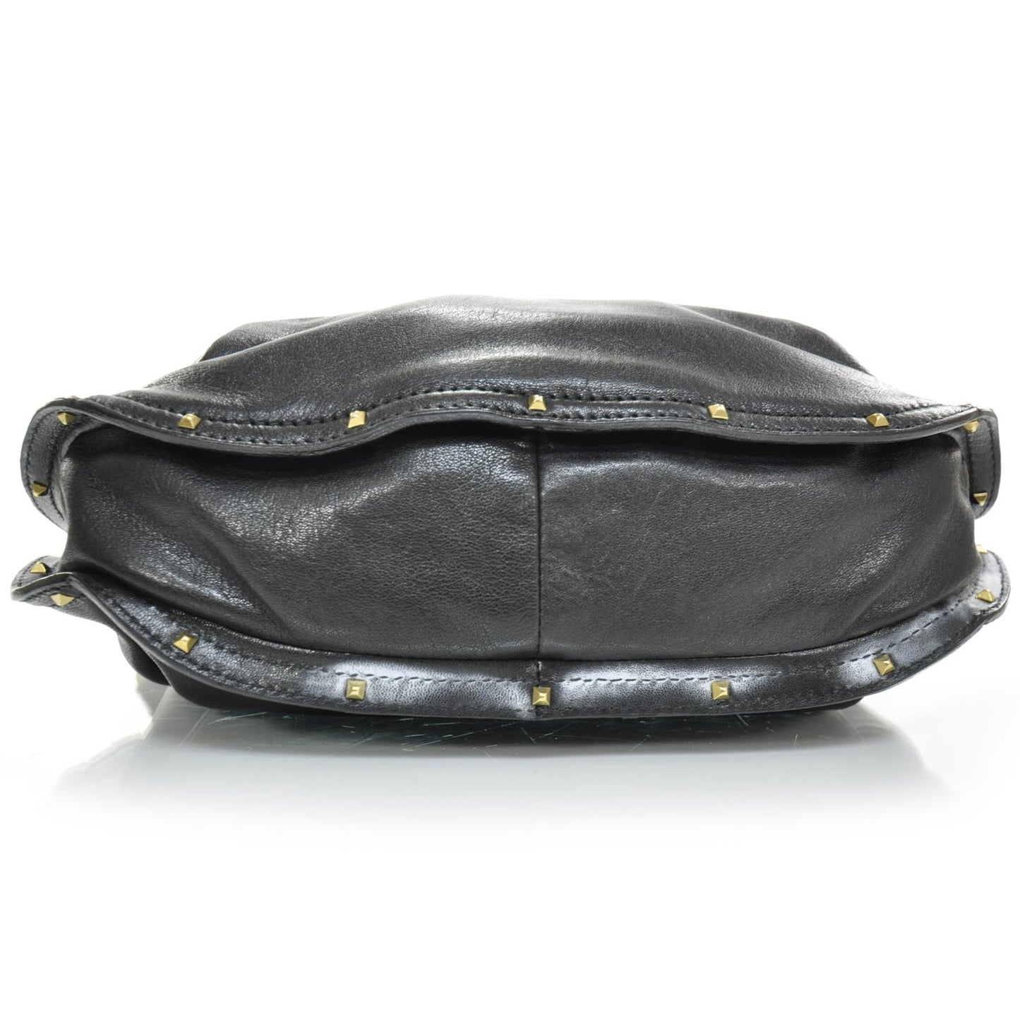 Leather Angie Crossbody Bag Black
