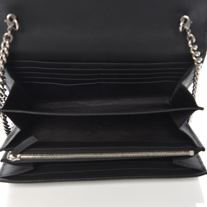 Gucci Suede Mini Dionysus Chain Wallet Black 5 of 9