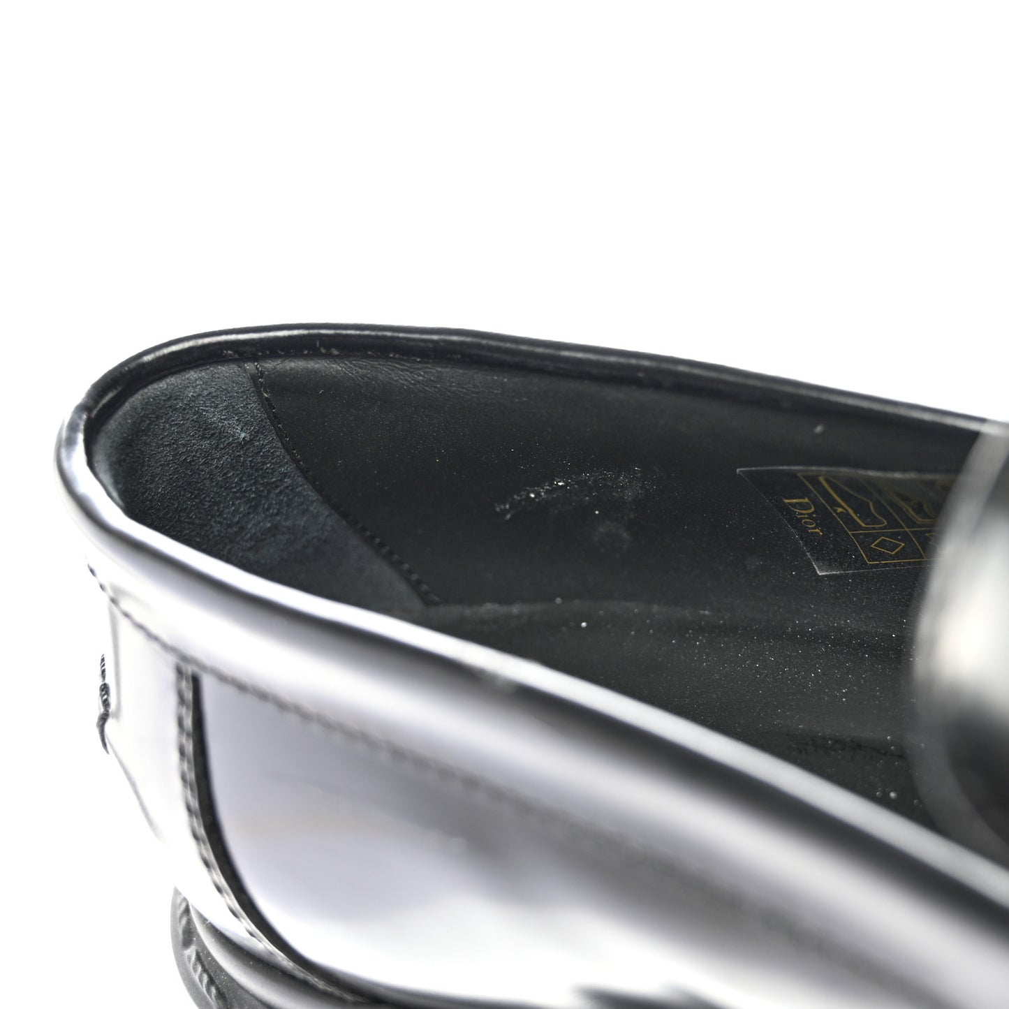 Brushed Calfskin Dior Code Lug Sole 15mm Loafers 37 Black