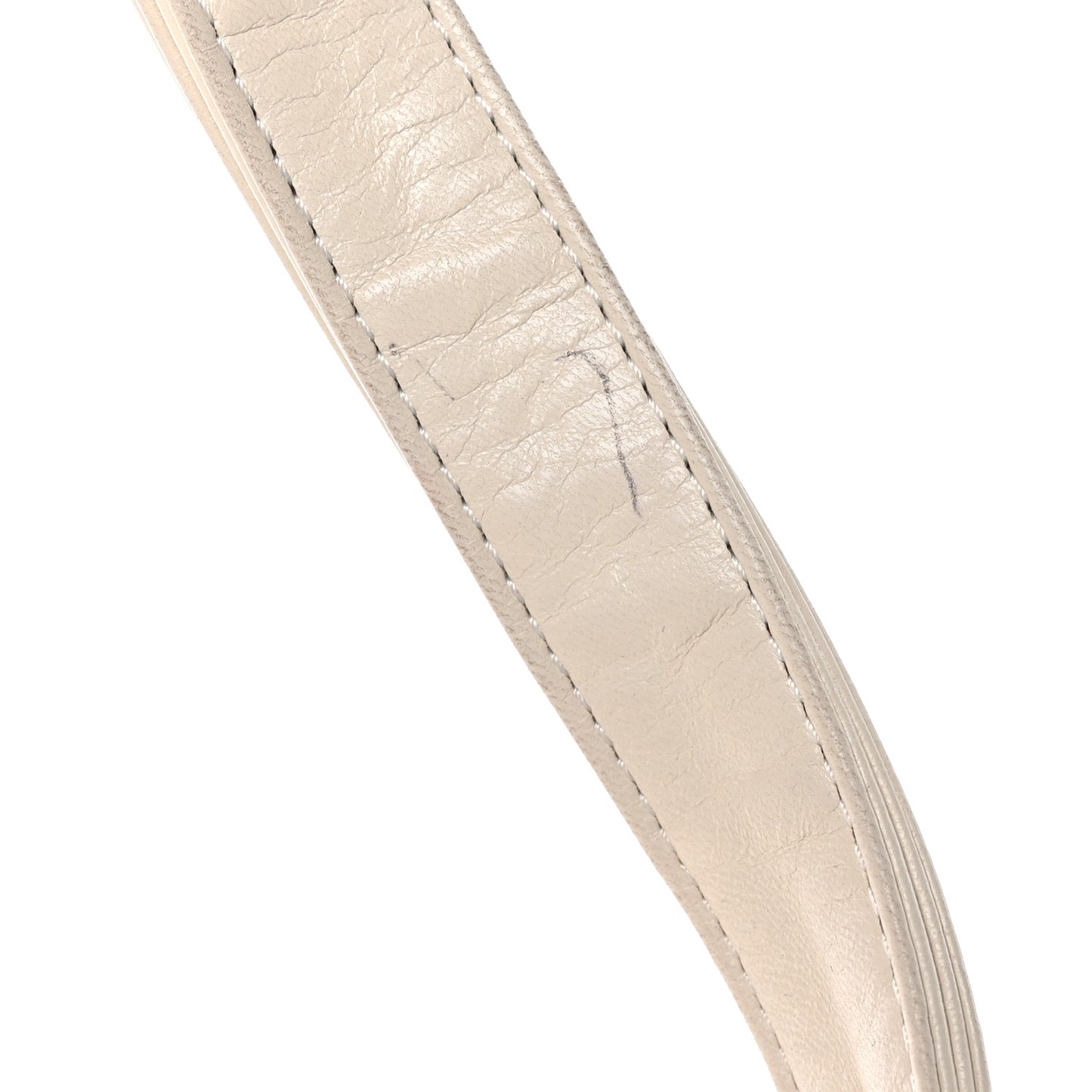 Lambskin Quilted Padded Envelope Flap White