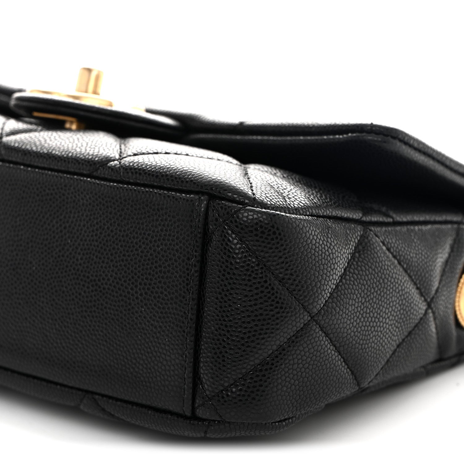 Chanel Caviar Quilted Small Twist Your Buttons Flap Black 10 of 10