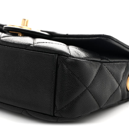 Chanel Caviar Quilted Small Twist Your Buttons Flap Black 10 of 10