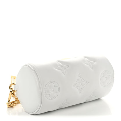 Louis Vuitton Calfskin Bubblegram Papillon BB Snow White 4 of 9