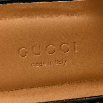 Gucci Cordovan Lux Womens Horsebit Platform Mules 38 Black 6 of 10