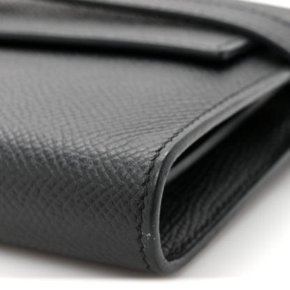Hermes Epsom Kelly Longue Wallet Black 9 of 10