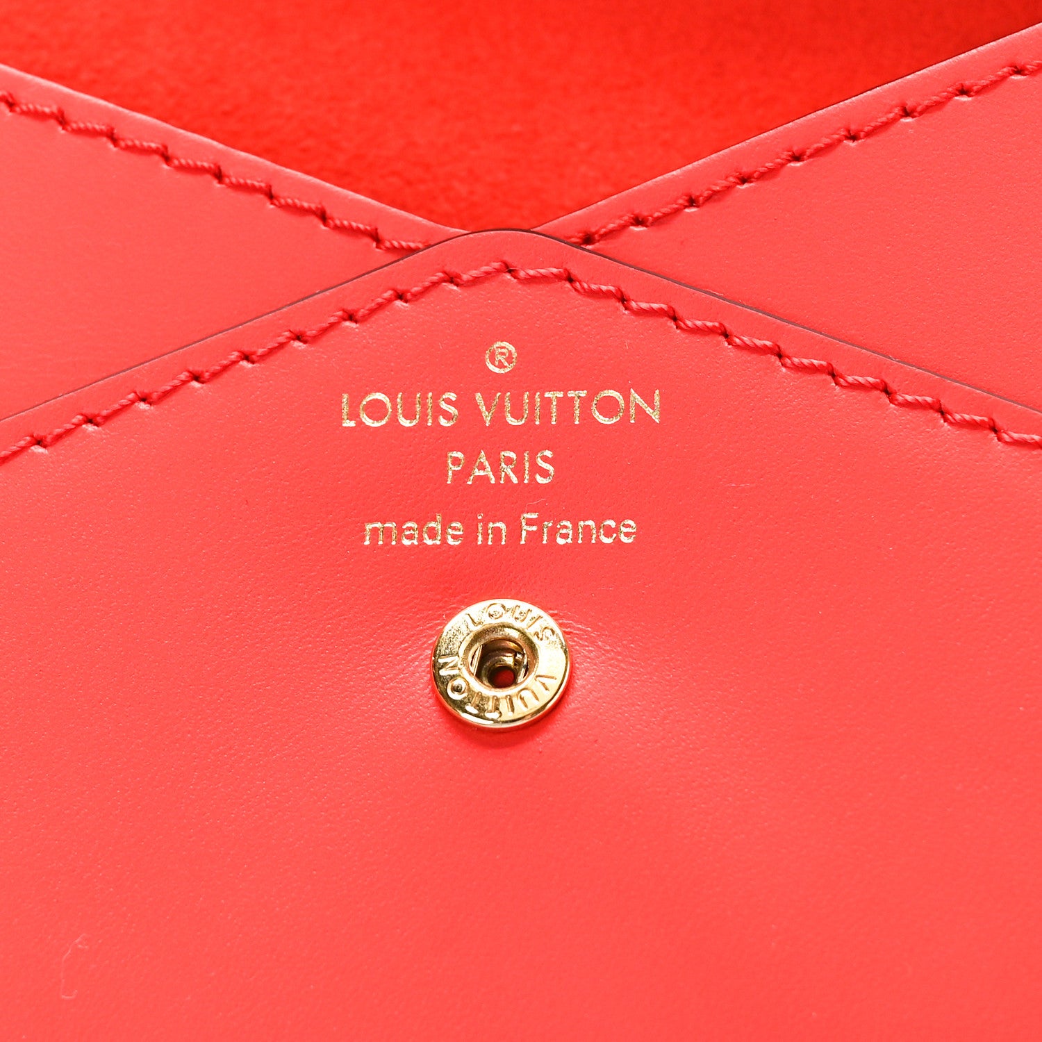 Louis Vuitton Veau Cachemire Chinese New Year Rat Envelope Pouch Red 7 of 8