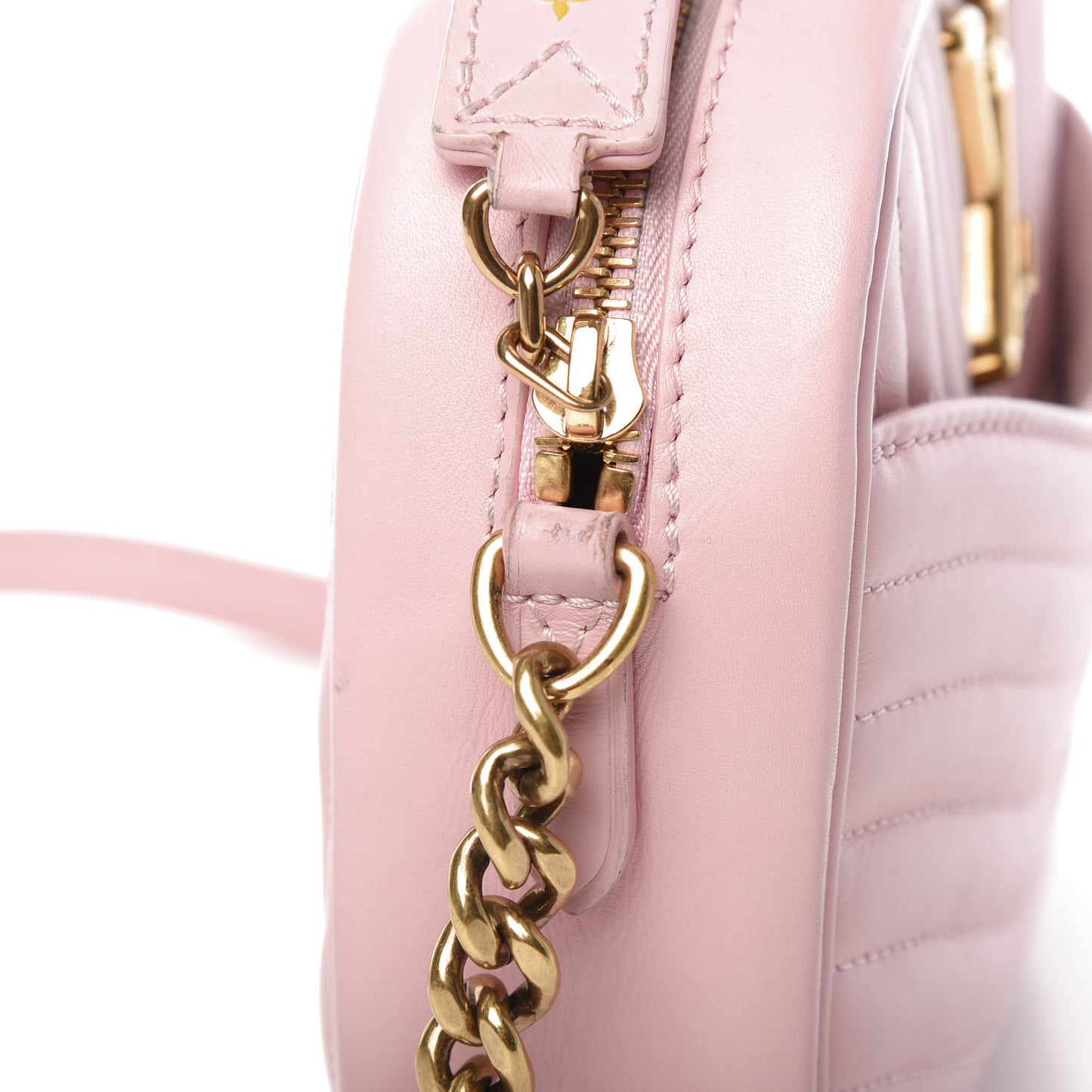 Calfskin New Wave Camera Bag Smoothie Pink