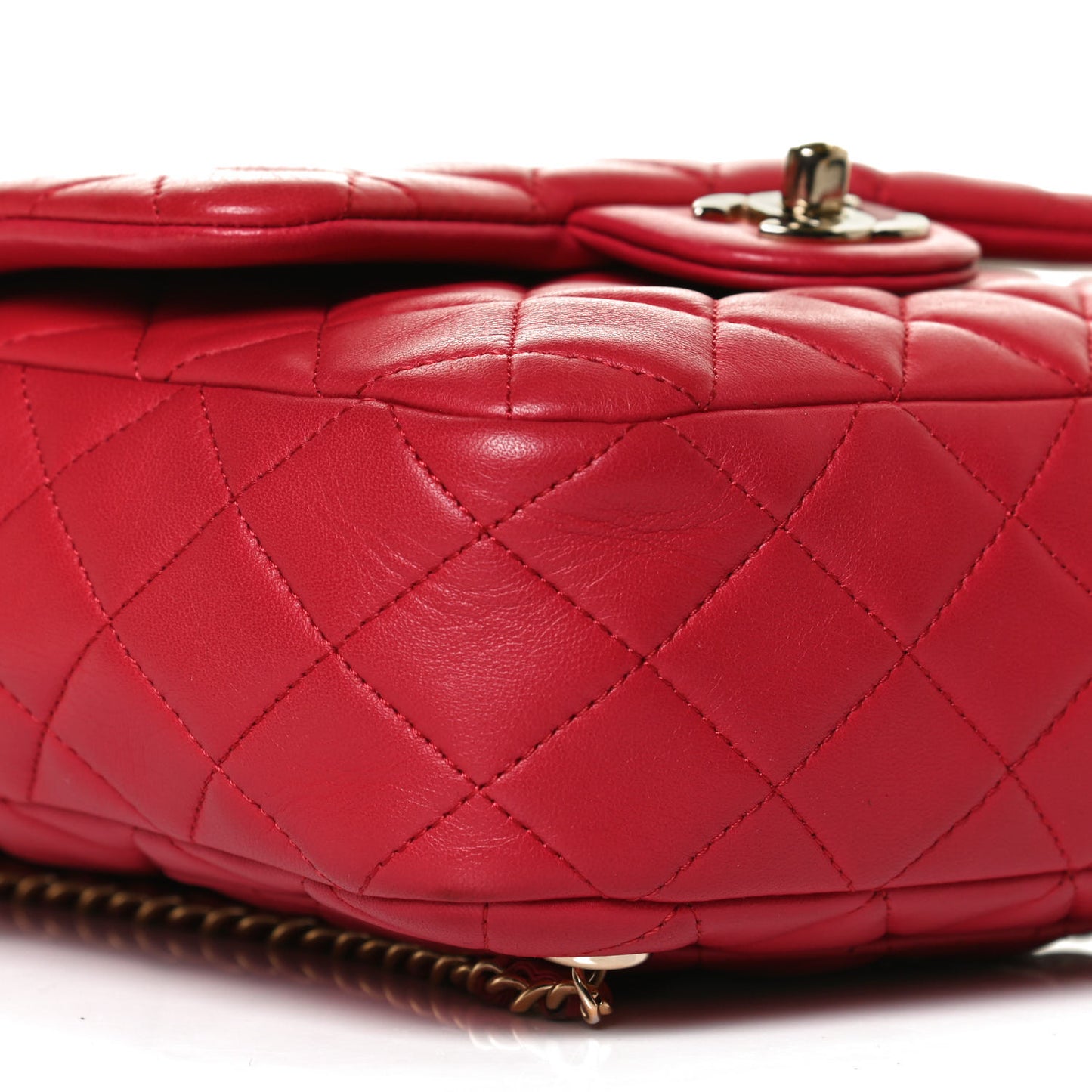 Lambskin Quilted Small In Seoul Backpack Red