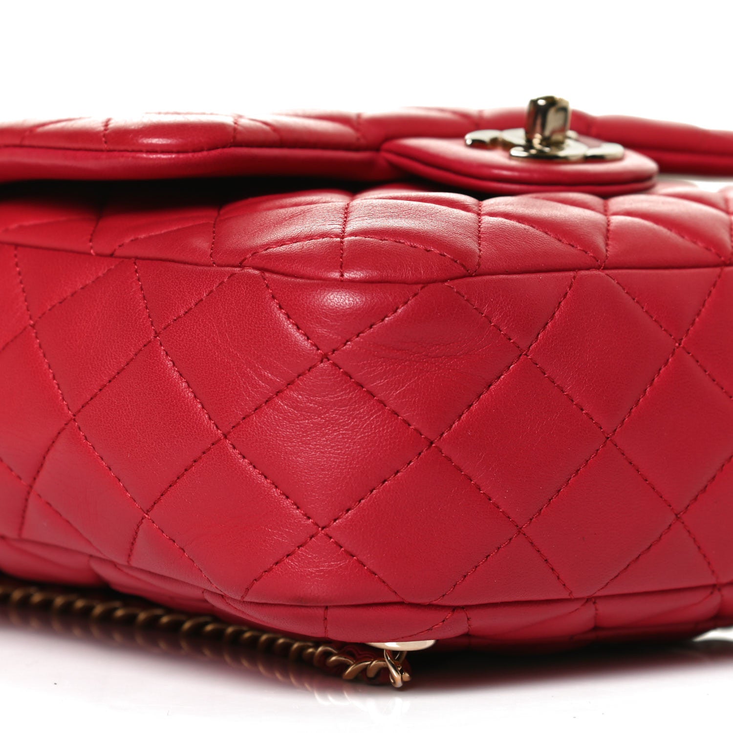 Chanel Lambskin Quilted Small In Seoul Backpack Red 8 of 11