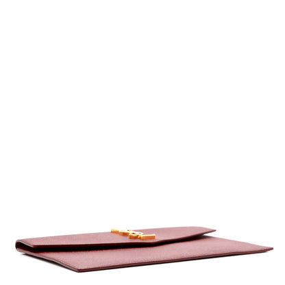 Saint Laurent Grain De Poudre Uptown Pouch Red 5 of 7