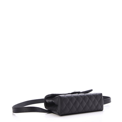 Chanel Grained Calfskin Quilted 2.55 Reissue Flap Belt Bag Clutch Black 4 of 8