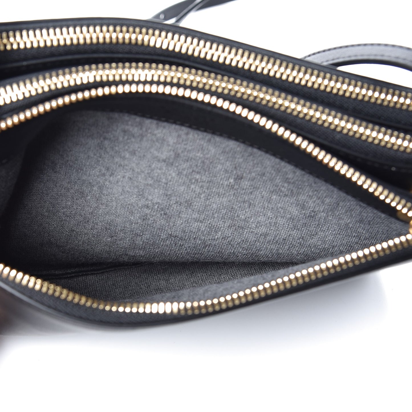 Lambskin Small Trio Crossbody Bag Black