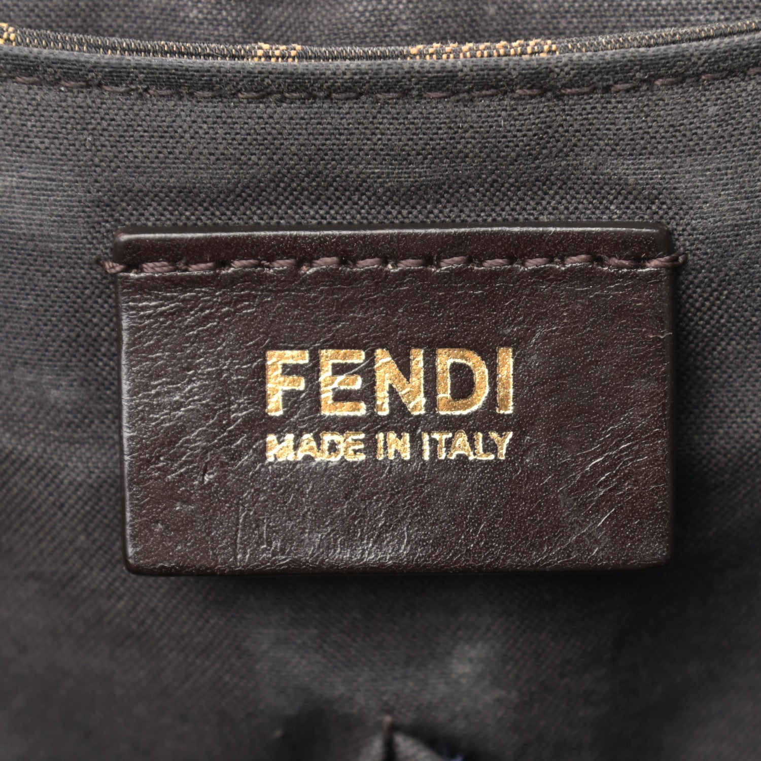 Fendi Zucca Vitello Artic Messenger Bag Tobacco Castagna 6 of 15