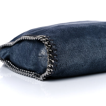 Stella McCartney Metallic Shaggy Deer Small Falabella Tote Navy 8 of 9