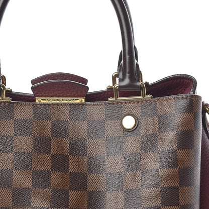 Louis Vuitton Damier Ebene Cuir Taurillon Brittany Bordeaux 7 of 15