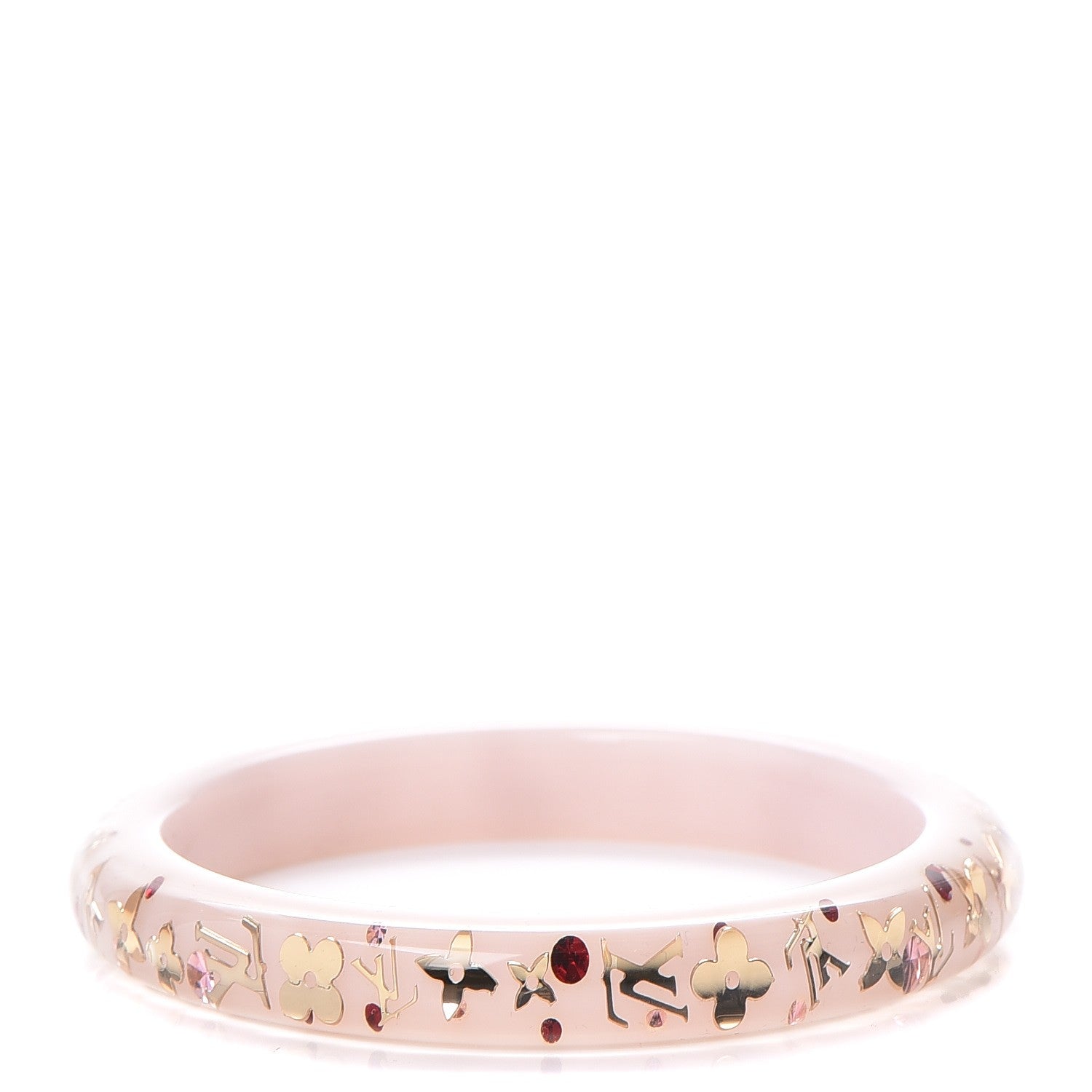 Louis Vuitton Resin Swarovski Medium Inclusion Bracelet PM Parme 1 of 3