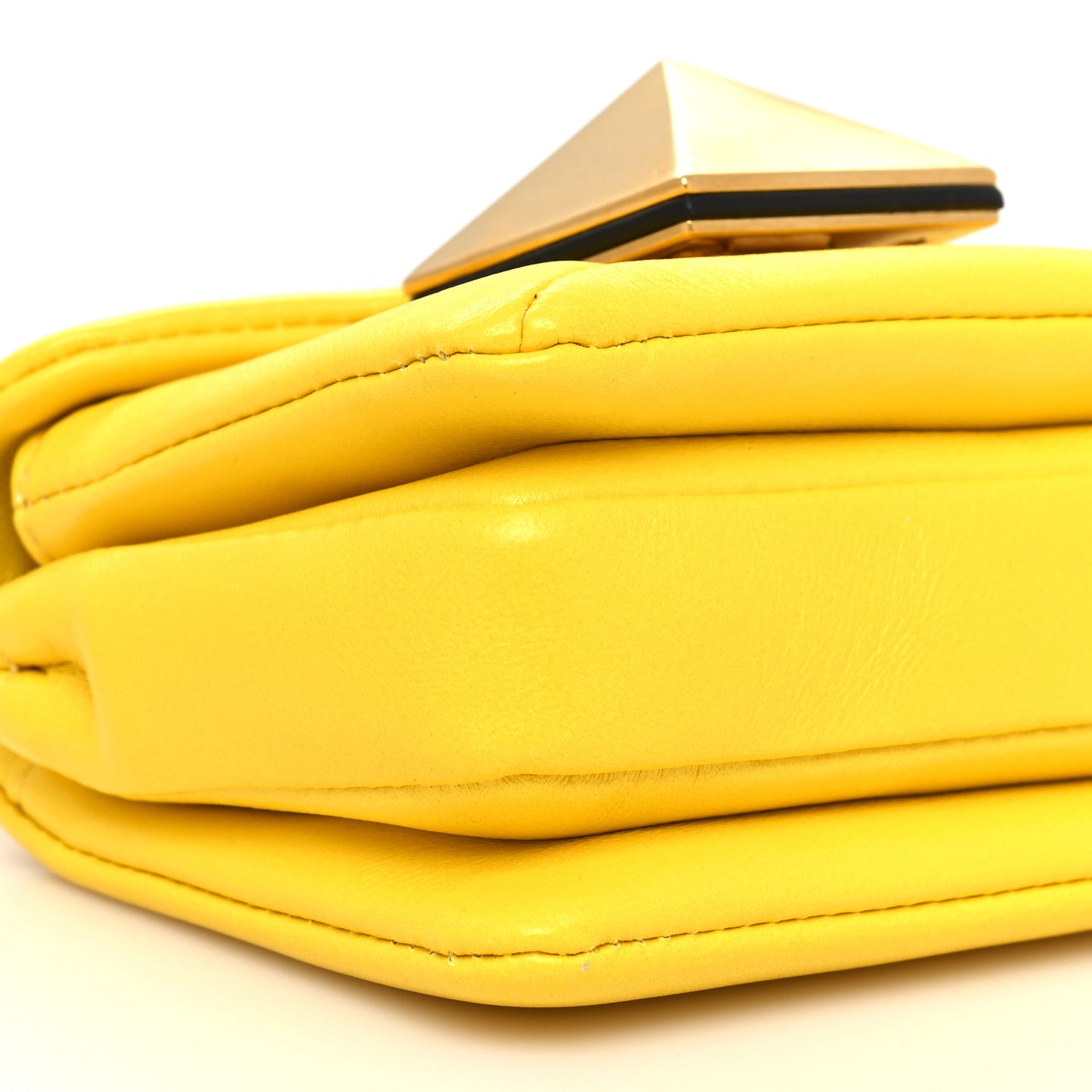 Nappa Micro One Stud Chain Bag Bright Lemon