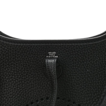 Hermes Taurillon Clemence Evelyne TPM Black 6 of 11