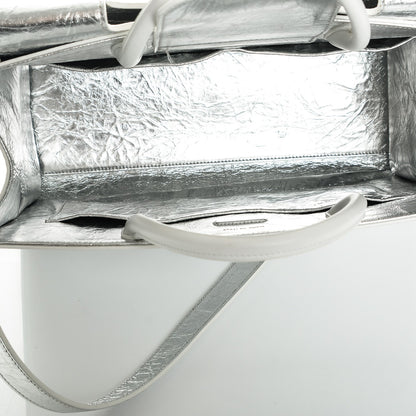 Christian Dior Metallic Calfskin Large Diorever Flap Silver 5 of 7