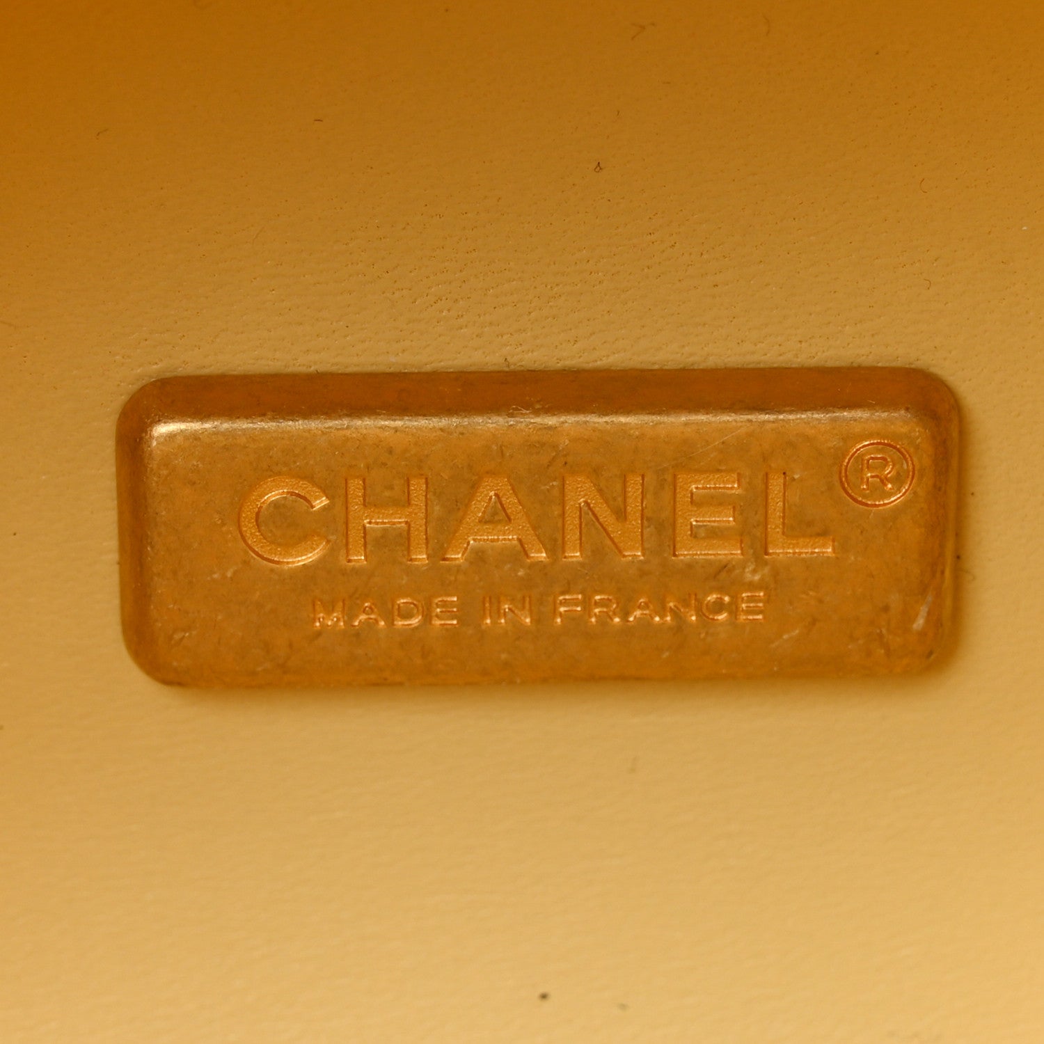 Chanel Lambskin Quilted CC Bubble Vanity Case With Chain Light Yellow 6 of 12