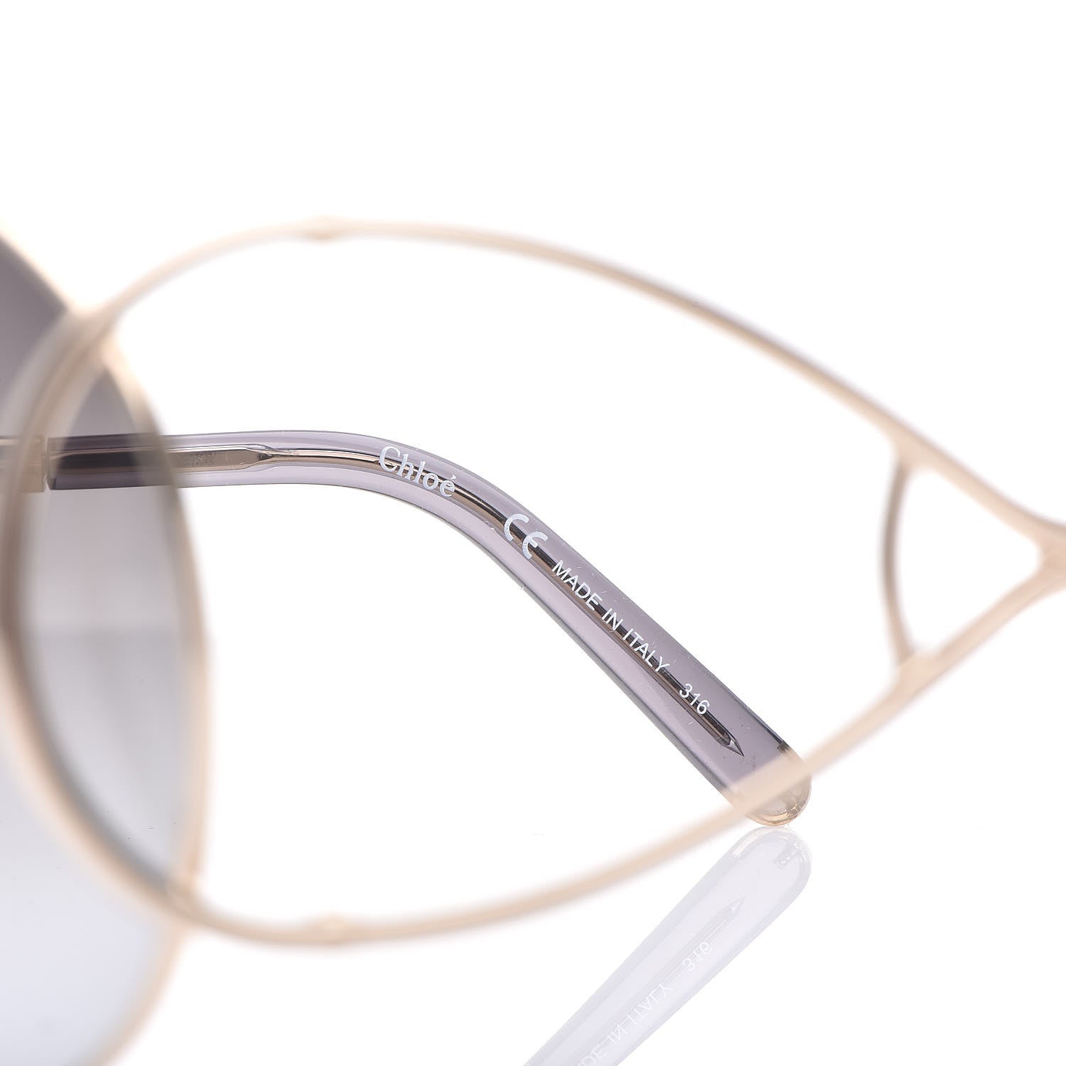 Chloe Jackson Oversized Round Sunglasses CE124S Grey 7 of 8