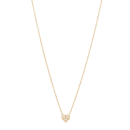 Tiffany 18K Rose Gold Diamond Heart Pendant Necklace 1 of 6