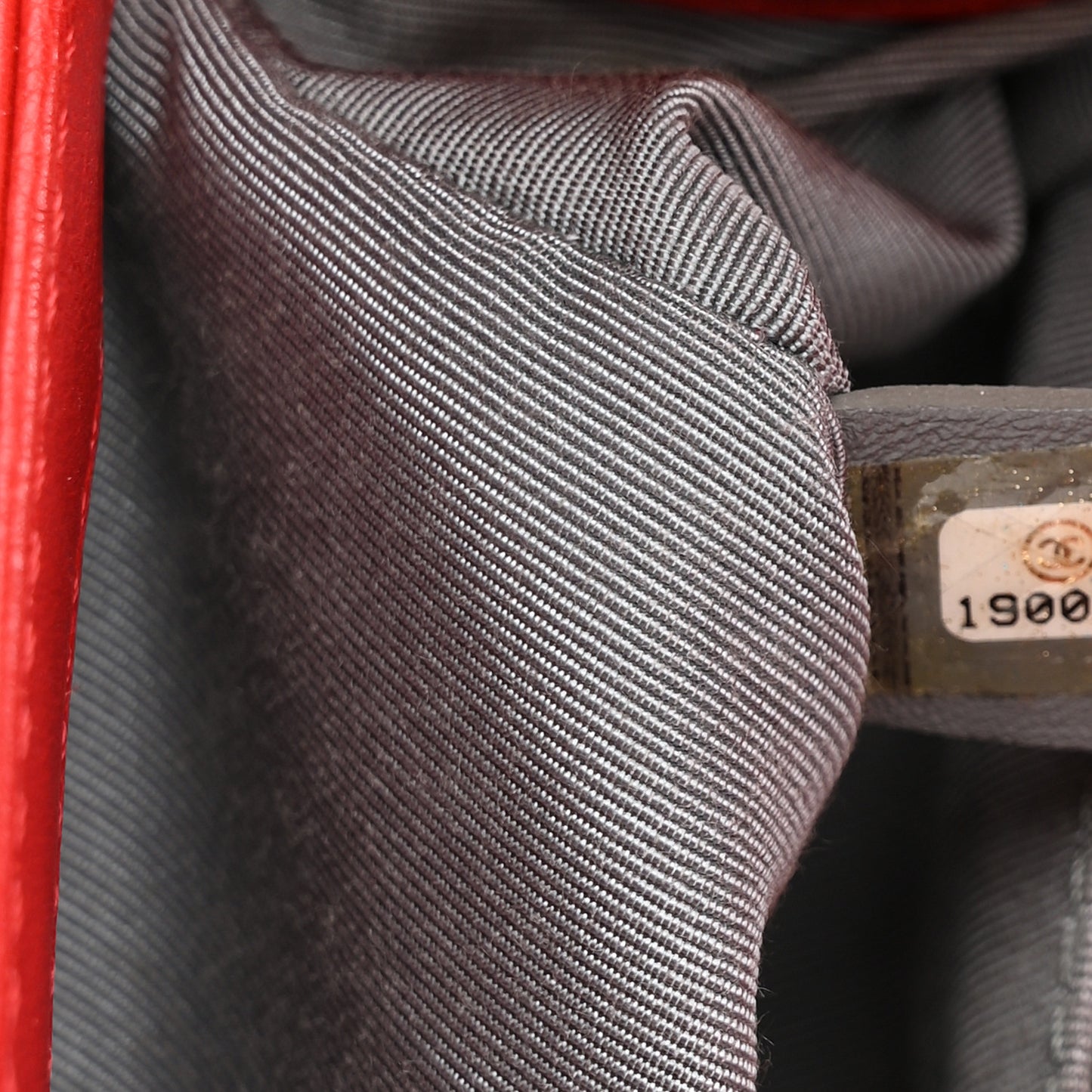 Calfskin Double Stitch Small Boy Flap Red