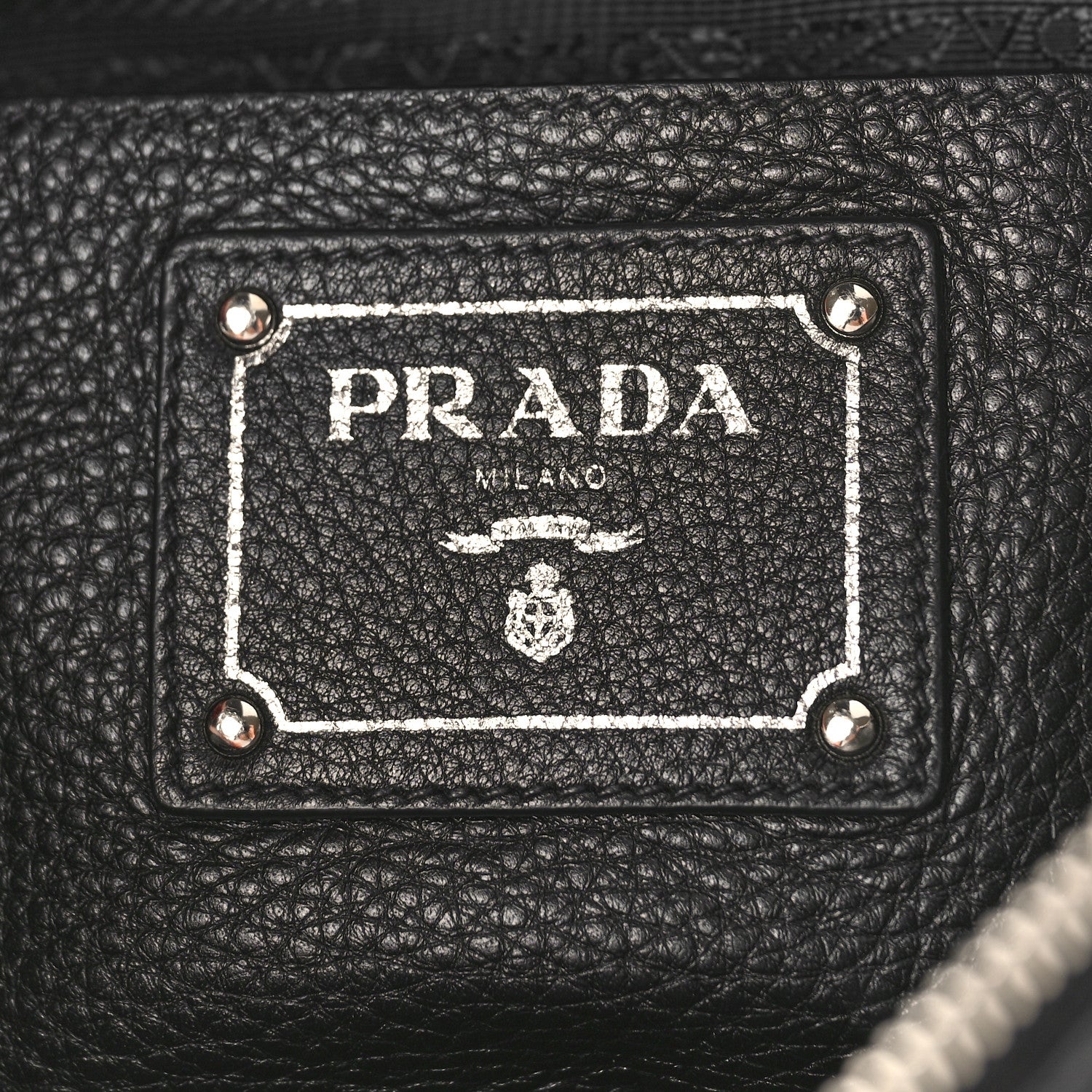 Prada Vitello Phenix Hobo Black 6 of 8