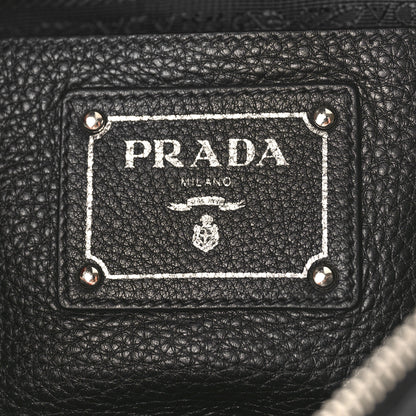 Prada Vitello Phenix Hobo Black 6 of 8