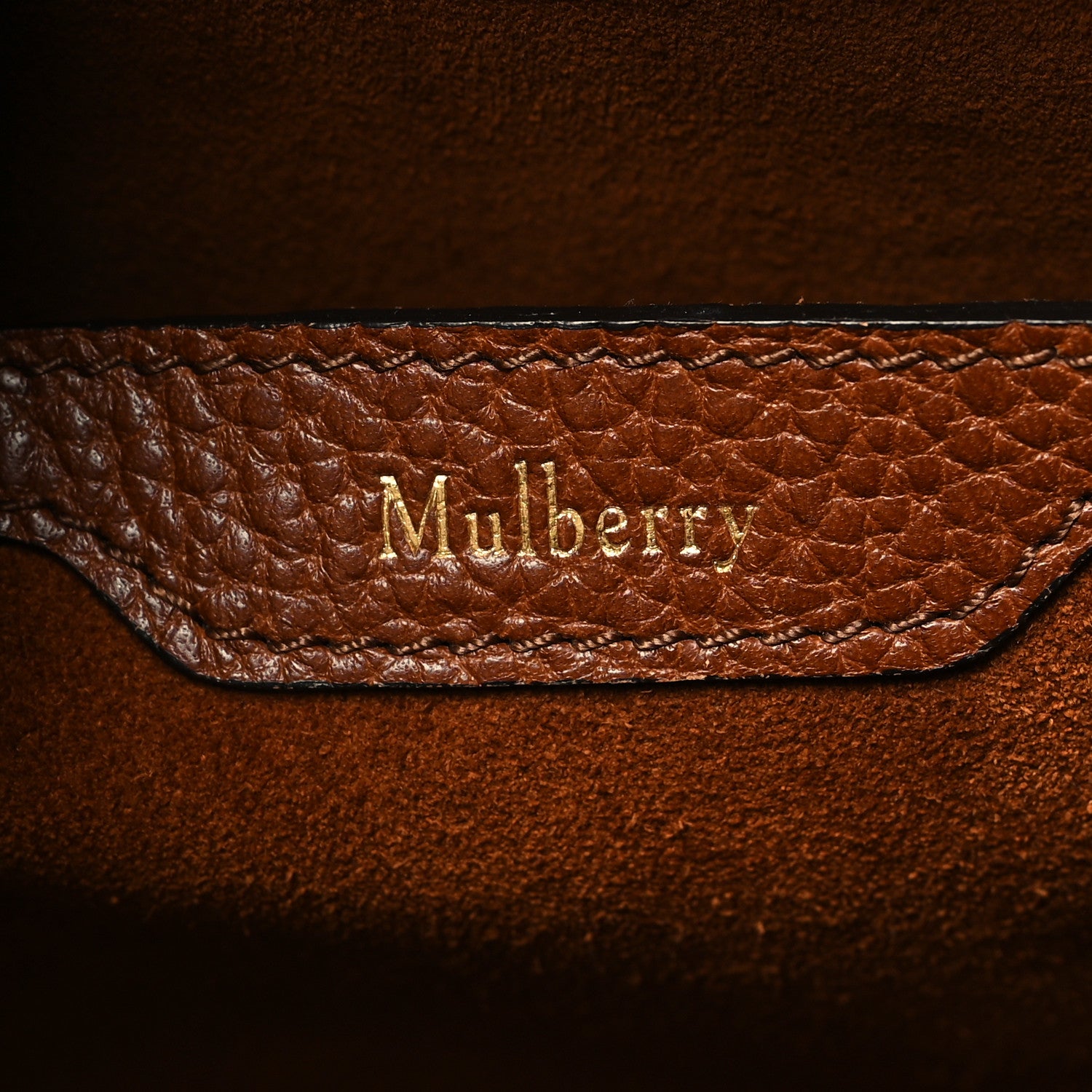 Mulberry Classic Grain Bayswater Zip Tote Oak 6 of 12