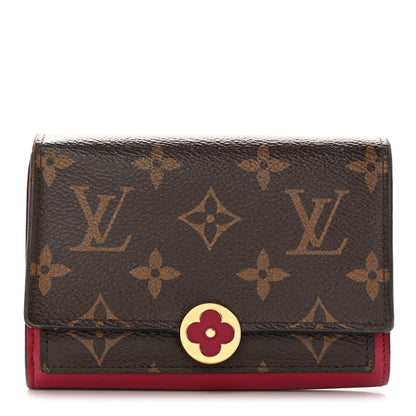 Louis Vuitton Monogram Flore Compact Wallet Fuchsia 1 of 12