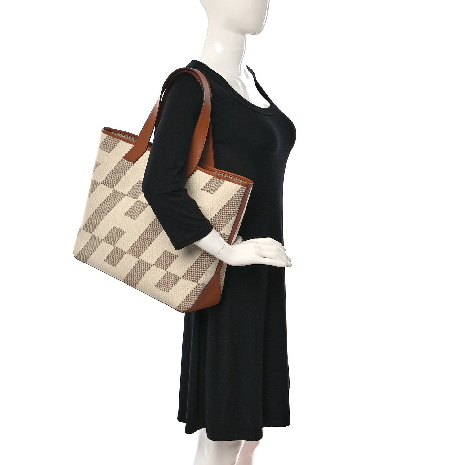 Hermes Swift H Canvas Cabas H En Biais 40 Ecru Naturel Gold 2 of 10