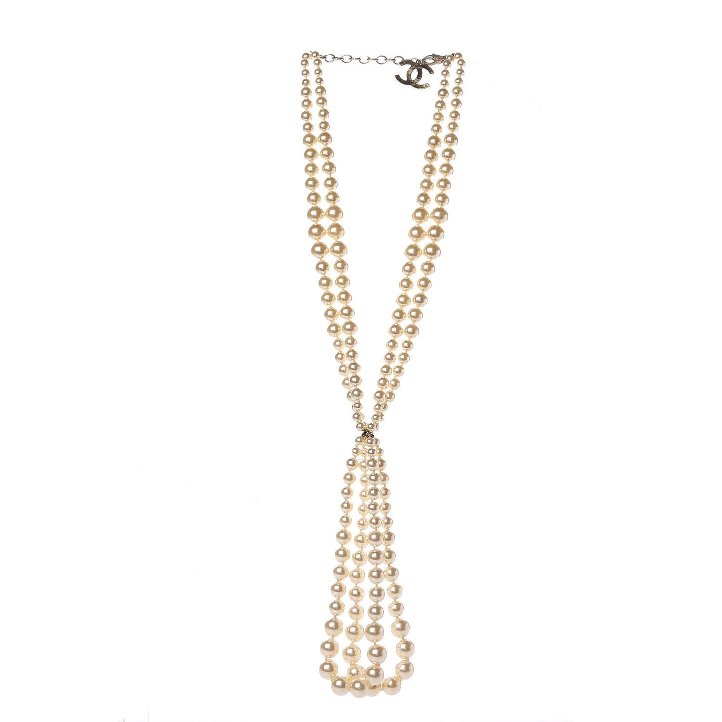 Pearl Double Strand Necklace Gold