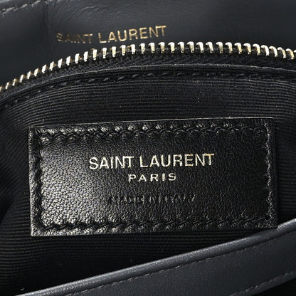 Saint Laurent Suede Toy Loulou Shoulder Bag Storm 6 of 9