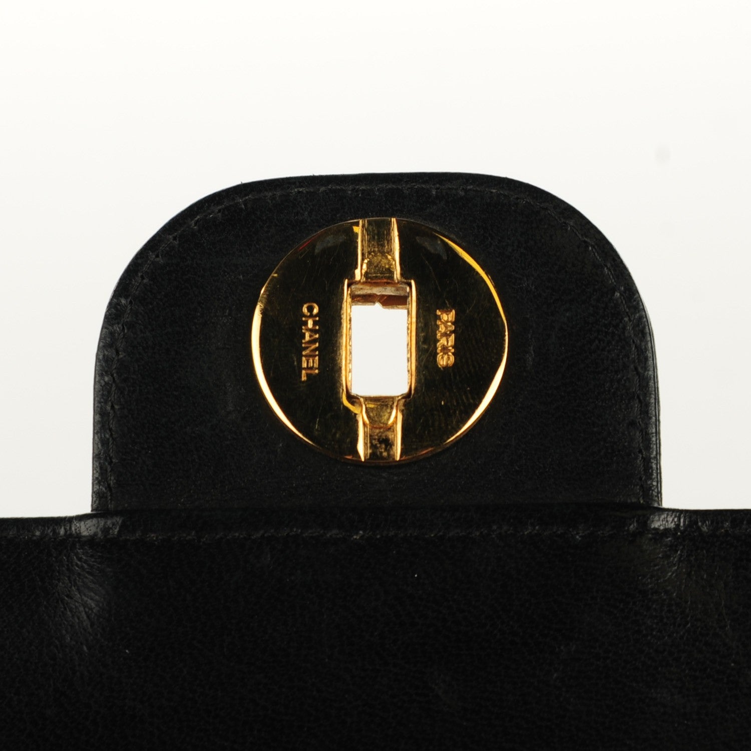 Chanel Lambskin Quilted Medium Double Flap Black 6 of 9
