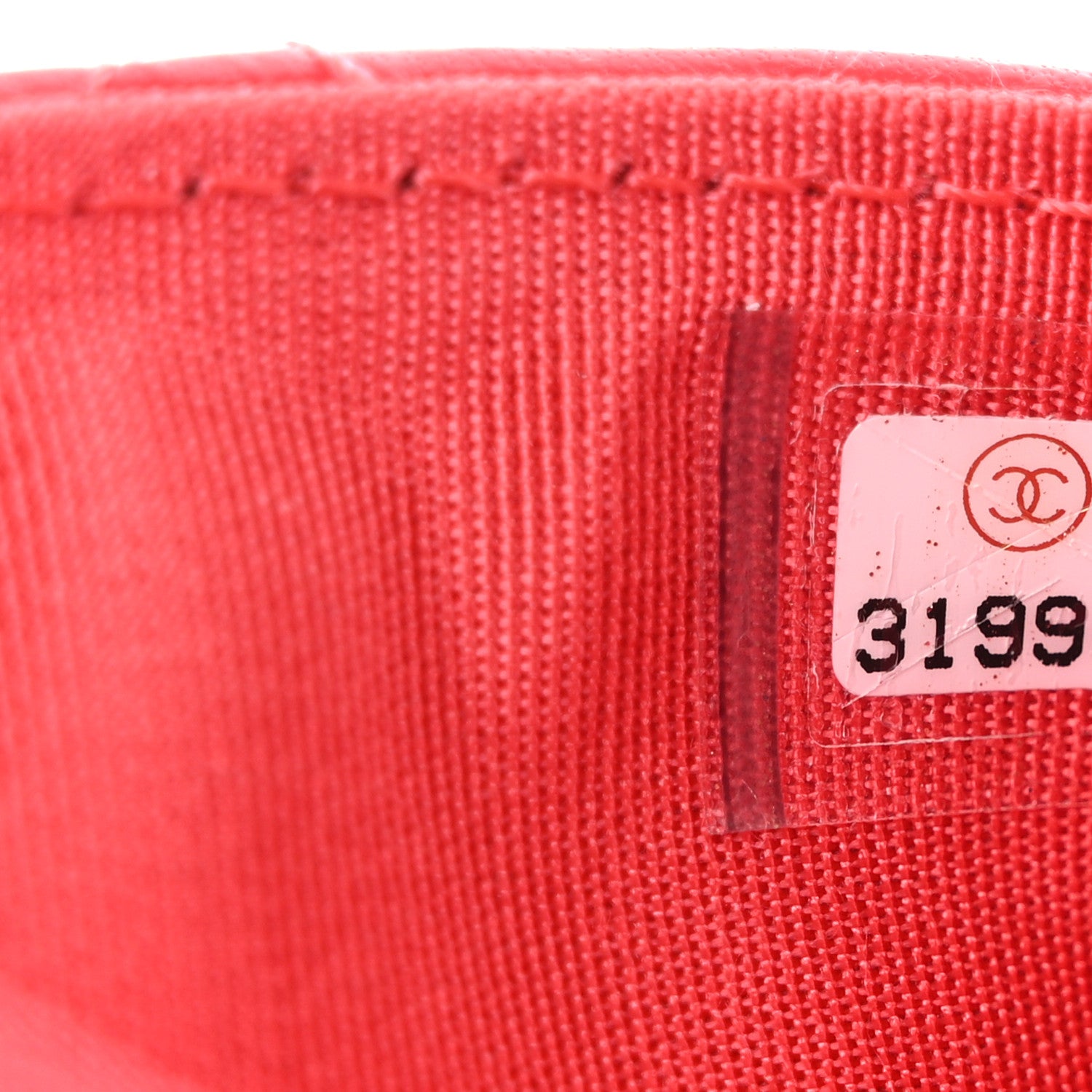 Chanel Lambskin Quilted Chanel 19 Card Holder Red 8 of 9