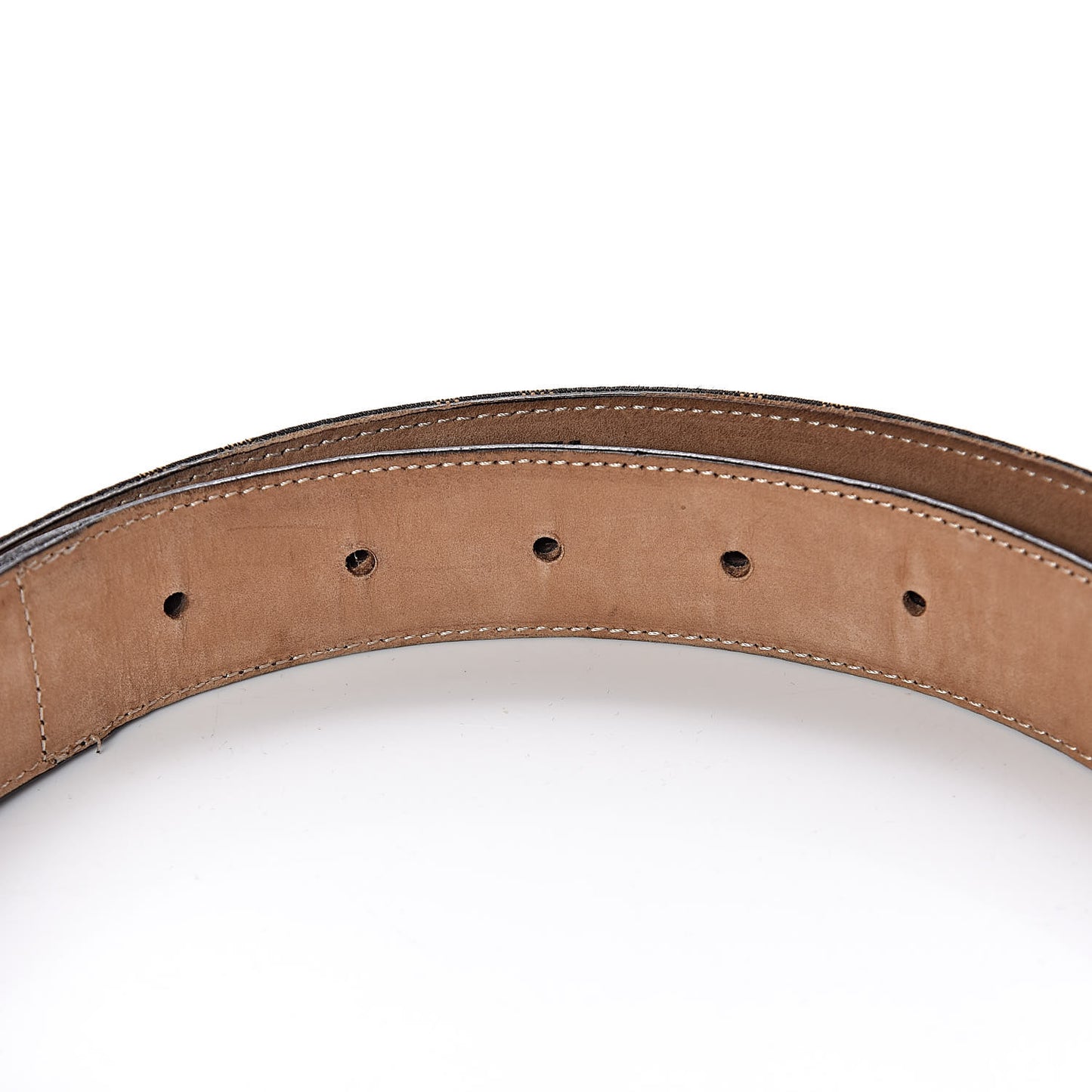 Zucca FF Buckle Belt 48 Tobacco