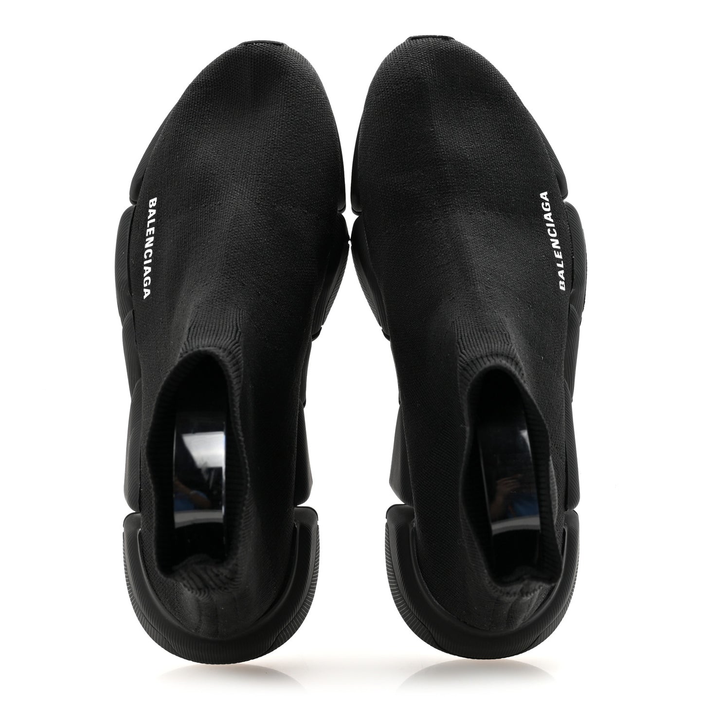 Neoprene Knit Mens Speed Sneakers 41 Black White