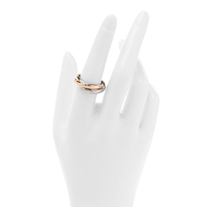 Cartier 18K Pink Yellow White Gold Diamond Trinity Ring 56 7.5 2 of 4
