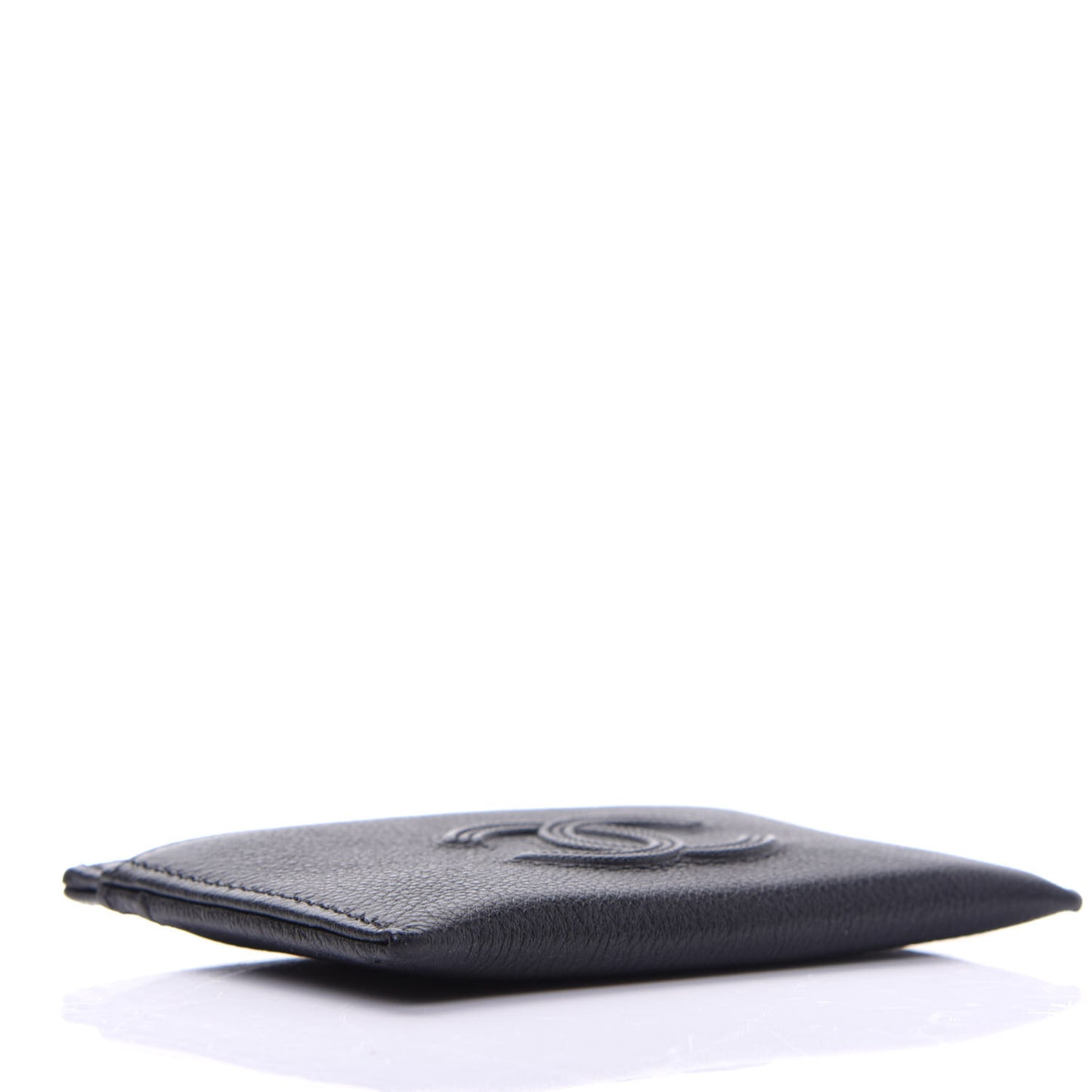 Calfskin CC Card Holder Black