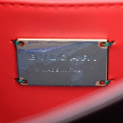 Bulgari Calfskin Galuchat Serpenti Forever Crossbody Red 7 of 11