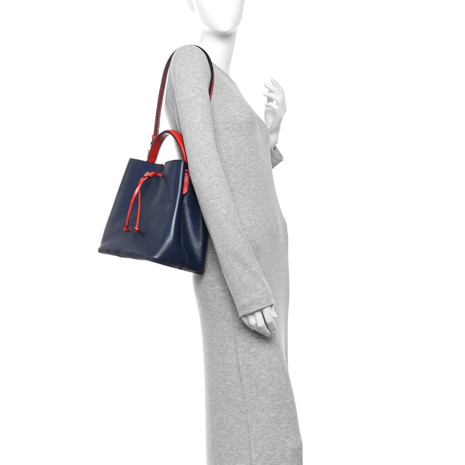 Louis Vuitton Epi Neonoe Indigo Coquelicot 2 of 10